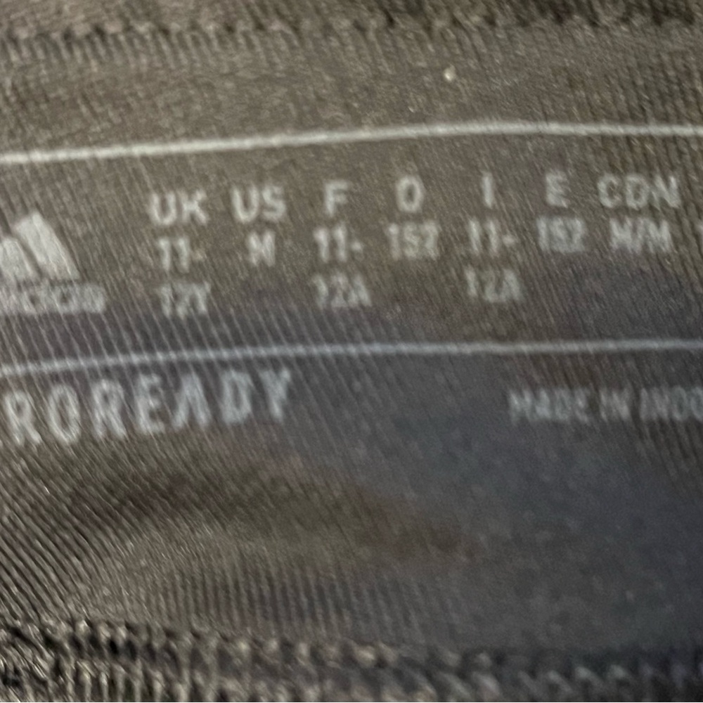 Adidas Youth 3-Stripe Aeroready Training Leggings  - Size M (11-12Y) - Picture 8 of 8